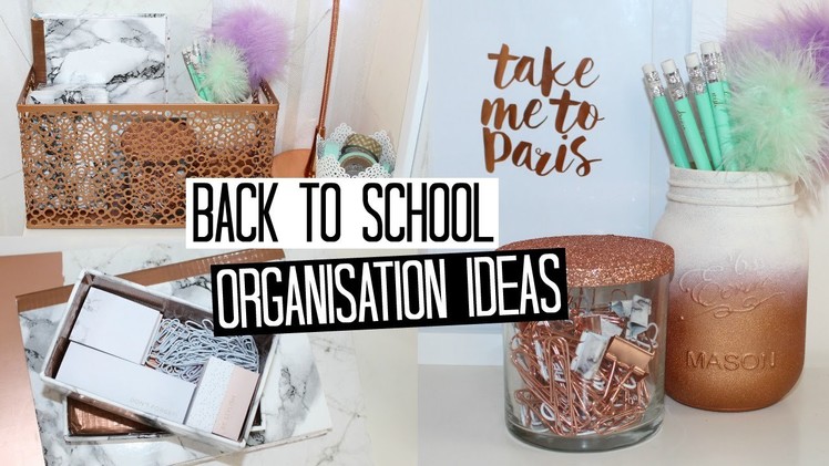 Back to School DIY Organisation Ideas - Copper & Marble!