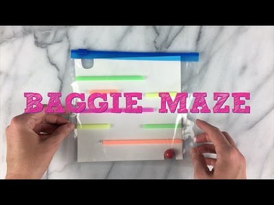 Baggie Maze Easy DIY Game for Kids