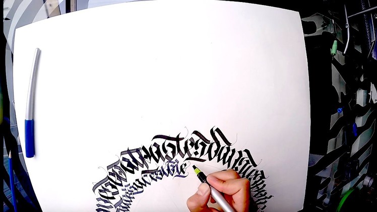 Calligraffiti sur papier.on paper Calligraphie - Calligraphy - Graffiti (auto-art)