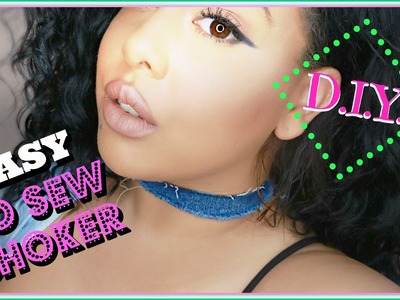 D.I.Y. EASY CHOKER ( NO SEWING SKILLS NEEDED, NO VELCRO )