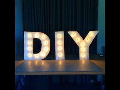 DIY 3D letters (room deco)