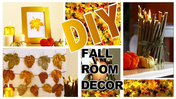 DIY Autumn.Fall Room Decor! 3 Easy DIY Fall Home Decoration Ideas