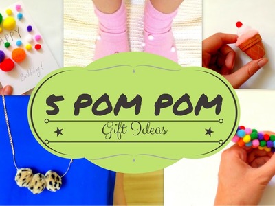 DIY Birthday Gifts using POM POMs | DIY POMPOM Crafts & Hacks | by Fluffy Hedgehog