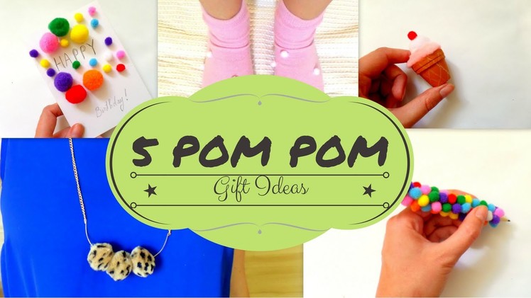 DIY Birthday Gifts using POM POMs | DIY POMPOM Crafts & Hacks | by Fluffy Hedgehog