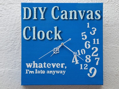 DIY Canvas Wall Clock - Make Your Own Clock!