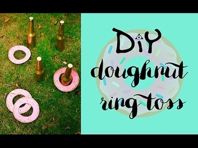 DIY doughnut ring toss