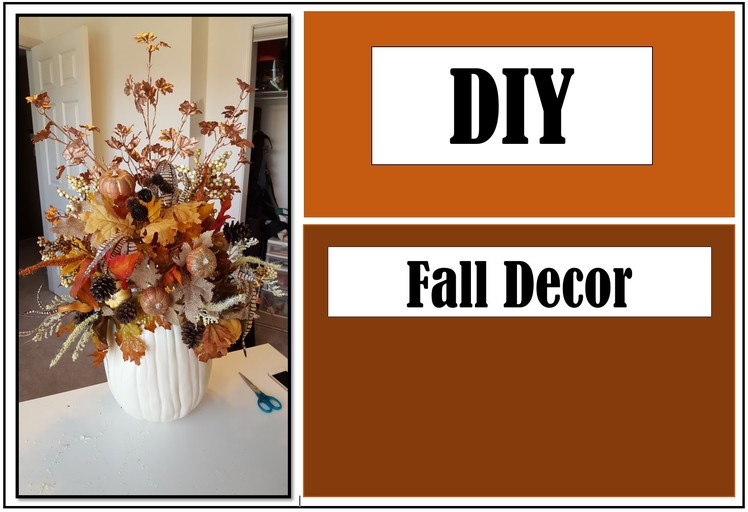 DIY Fall Decor: Pumpkin Centerpiece