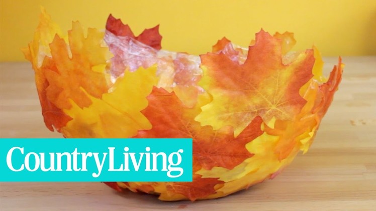 DIY Fall Leaf Bowl | Country Living