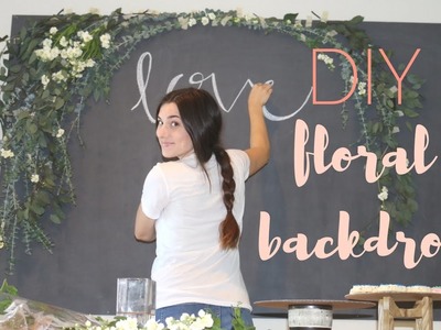 DIY Floral Arch Backdrop | Lindsay Brooke