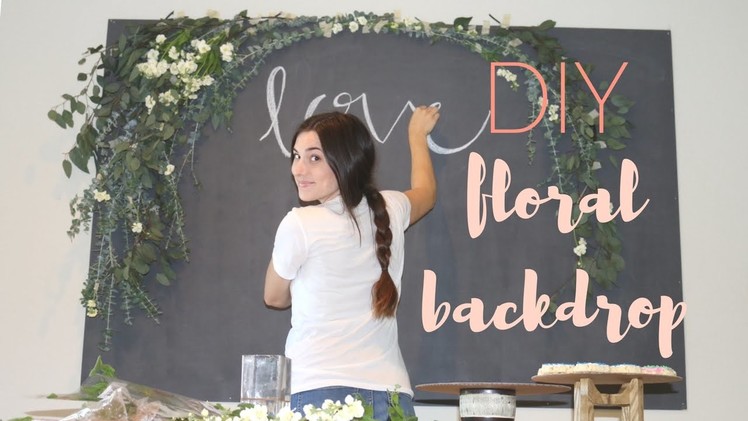 DIY Floral Arch Backdrop | Lindsay Brooke