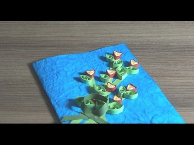 DIY~Greeting Card~Paper Quilling~Simple Steps