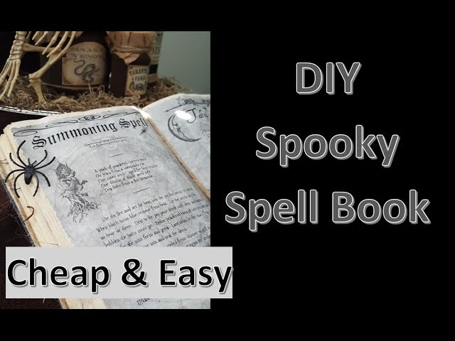 DIY Halloween Decor: Spooky Spell Book