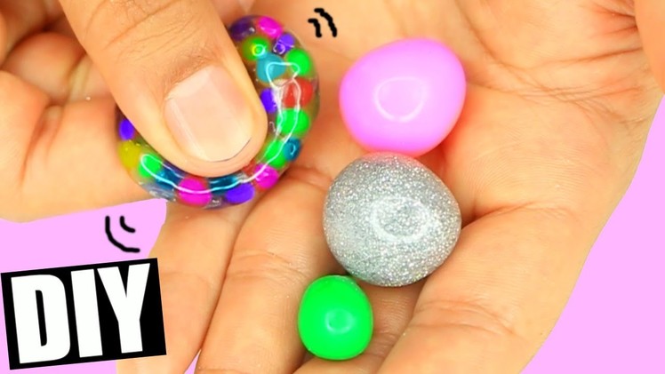 DIY HOW To Make Mini Stress Balls! 4 Different Types of Stress balls! Orbeez and Disco Stress Balls!