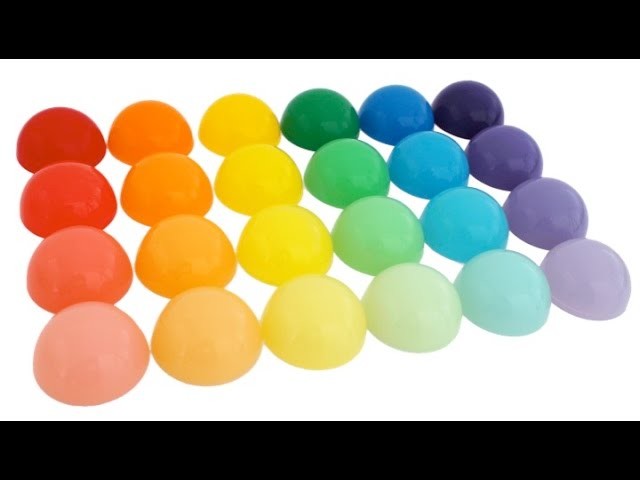 DIY How to Make Rainbow Round Jelly Gummy Puddings * Learn Colors * RainbowLearning