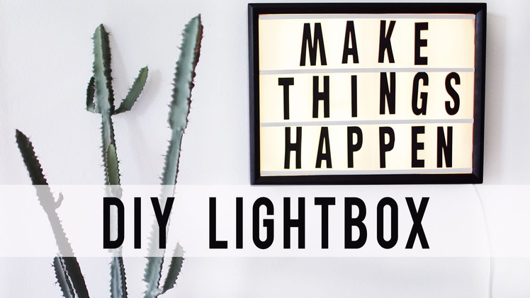 DIY LED LIGHTBOX HACK | Room Decor | ANN LE