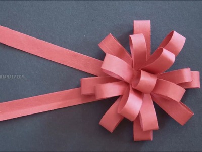 DIY Paper Bow in Paper Crafts by SrujanaTV