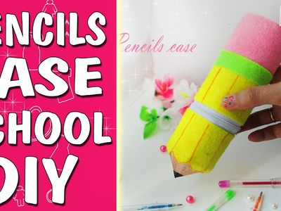DIY PENCIL CASE. Back to School.From The Toilet Paper Tube & Felt
