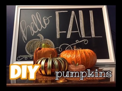 DIY PUMPKINS (made of household items)!