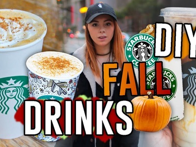 DIY Starbucks Drink Recipes for the Fall!! Pumpkin Spice Frap, Macchiato, & MORE. Jill Cimorelli