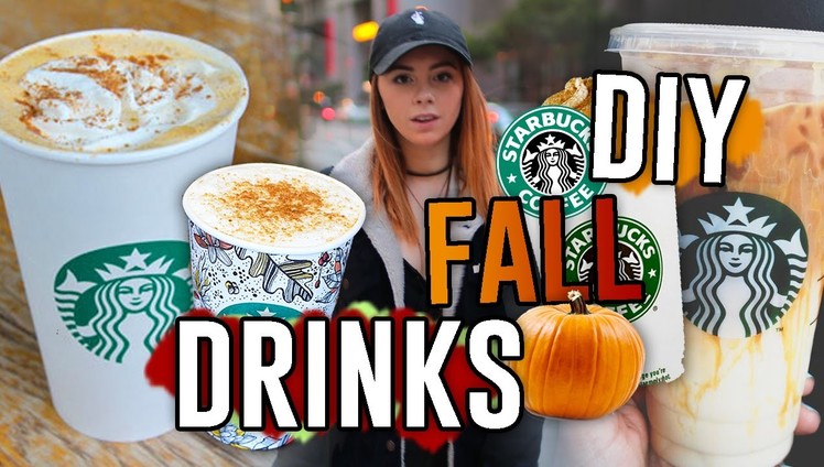 DIY Starbucks Drink Recipes for the Fall!! Pumpkin Spice Frap, Macchiato, & MORE. Jill Cimorelli