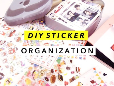 DIY Sticker Organization 