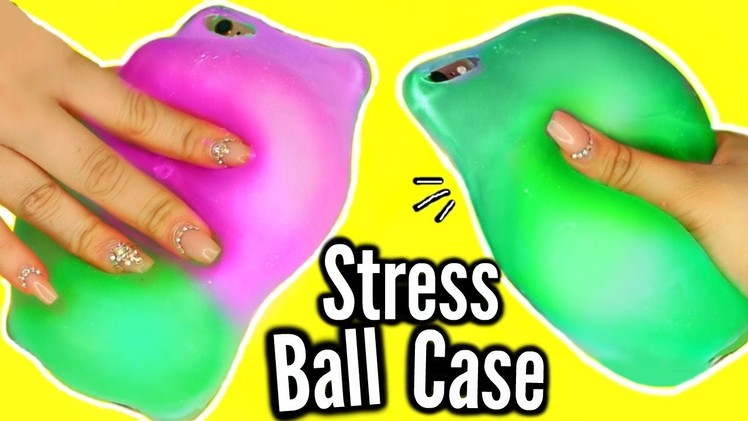 DIY Stress Ball Phone Case?! WEIRDEST DIY SLIME PHONE CASE! FAIL!