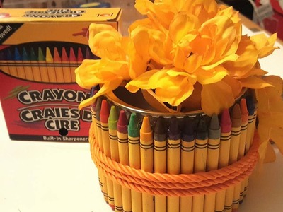 DIY Upcycle Can - Crayon Container