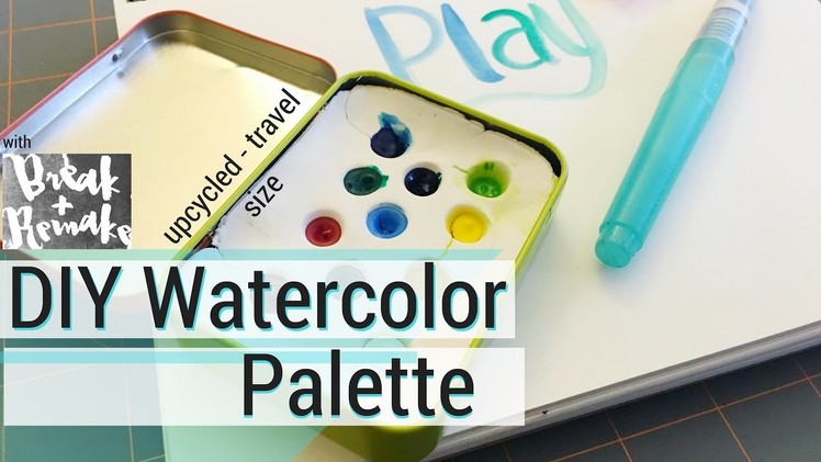 DIY Watercolor Palette - so tiny - easy to make and carry