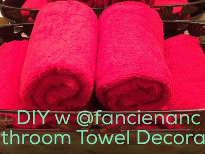 DIY with @fancienanc Decorating A Guest Bathroom with New Towels