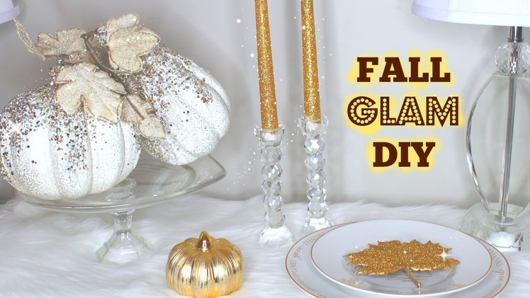 DIY WITH ME: GLAM FALL DECOR | KateLoveStyle