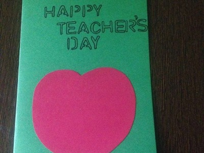Easy DIY Teachers Day Card
