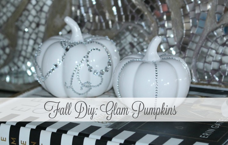 Fall DIY: Glam Pumpkins
