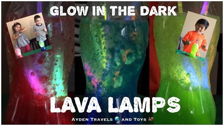 FUN DIY Glow-in-the-dark LAVA LAMPS | AWESOME COOL Kids homemade project