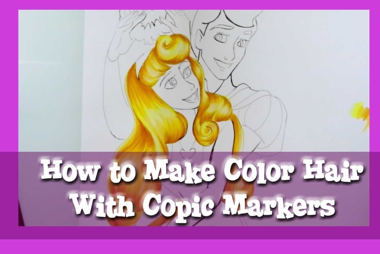 How to COLOR HAIR with COPIC Markers- @dramaticparrot