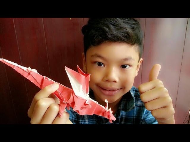 How to make an orgami fiery dragon (Kade Chan) Part 2 Troy  Tawthong - Origami Tutorails