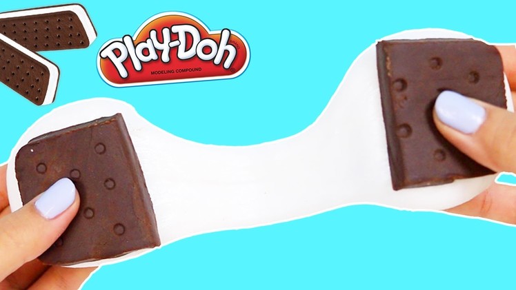 How to Make Slimy Play Doh Ice Cream Sandwich | DIY Fun & Easy Play Dough Ice Cream Slime!