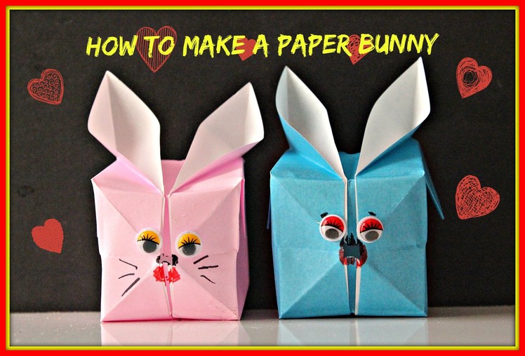 #HowTo# Make an Easy Paper Bunny #Kirigami# Style  (For Kids)