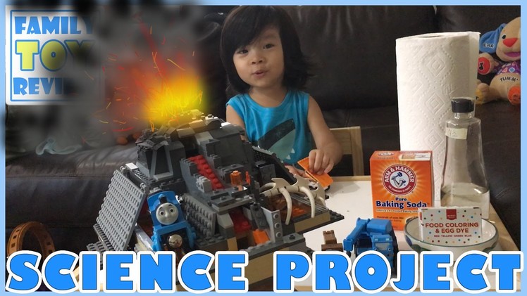 Lego VOLCANO SCIENCE Project DIY Volcano ERUPTION for Kids How to Make LAVA Disney Cars Mater