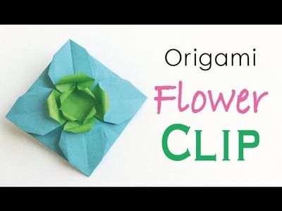 Origami Paper Flower Clip Pin Broach - Origami Kawaii〔#167〕