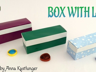 Origami tutorial to make "Box with Lid from 1 Square Paper " - Design by Anna Kastlunger