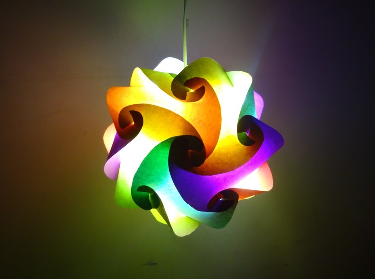Paper Crafts (Diwali Decoration Ideas):Beautiful Multicoloured Lantern