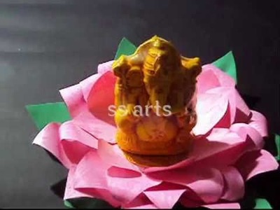 Paper Lotus & Ganesh Home Decorations Ideas