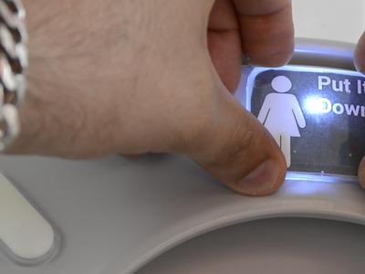 Put The Toilet Seat Down - DIY LED Reminder