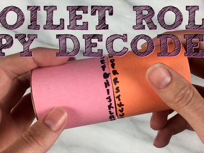 Toilet Paper Roll Spy Decoder Easy Craft Game for Kids!