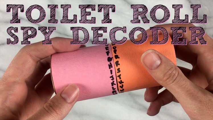 Toilet Paper Roll Spy Decoder Easy Craft Game for Kids!