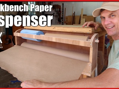 Workbench Paper Roll Dispenser | Woodworking Shop Project