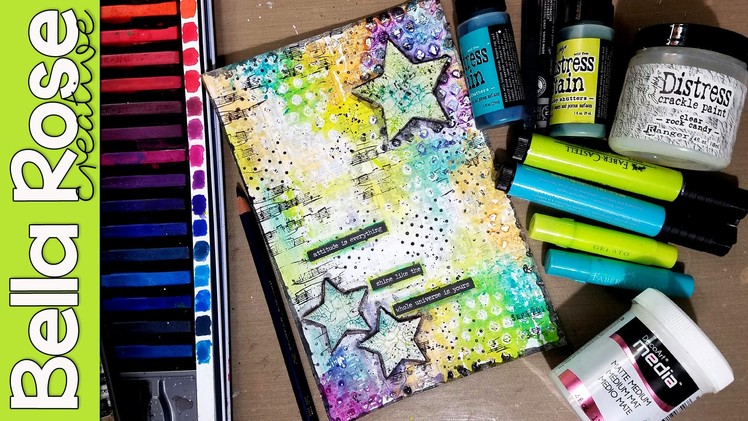 Working with Deli Paper & Crackle Paint - Mixed Media Art Journal