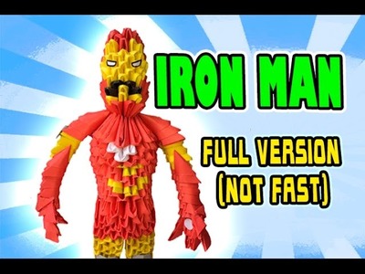 3D MODULAR ORIGAMI #115 IRON MAN FULL VERSION (NOT FAST)