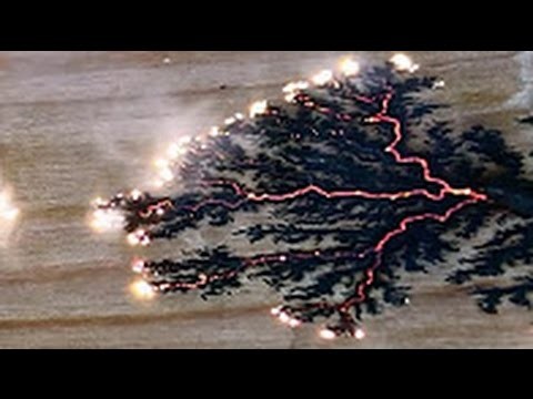A DIY Wood burning With Home Made Lightning.  Lichtenberg Figures!
