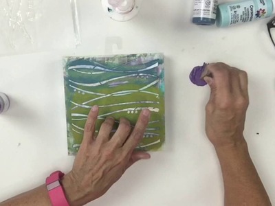 Artful Paper Clay with Stencils